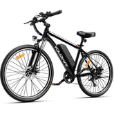 Electric Bike Yoloway M10 250W Motor 36V12.5AH Battery 27.5*1.95 Inch Tires Disc Brakes - Black